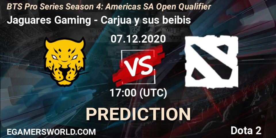 Jaguares Gaming - Carjua y sus beibis: прогноз. 07.12.2020 at 17:09, Dota 2, BTS Pro Series Season 4: Americas SA Open Qualifier