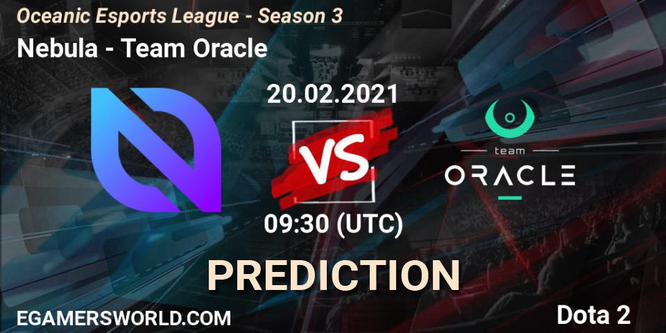 Nebula - Team Oracle: прогноз. 20.02.21, Dota 2, Oceanic Esports League - Season 3