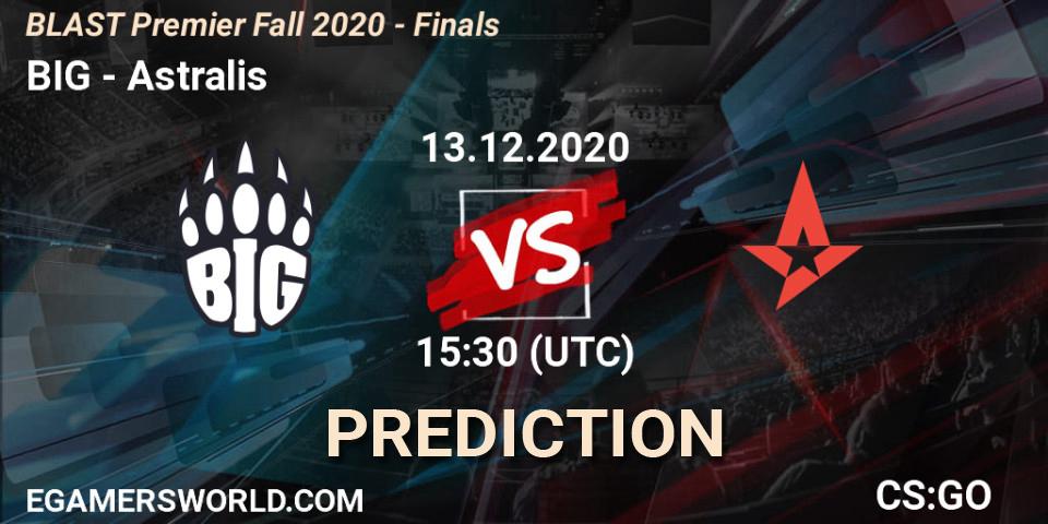 BIG - Astralis: прогноз. 13.12.20, CS2 (CS:GO), BLAST Premier Fall 2020 - Finals