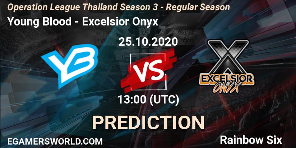 Young Blood - Excelsior Onyx: прогноз. 25.10.2020 at 13:00, Rainbow Six, Operation League Thailand Season 3 - Regular Season