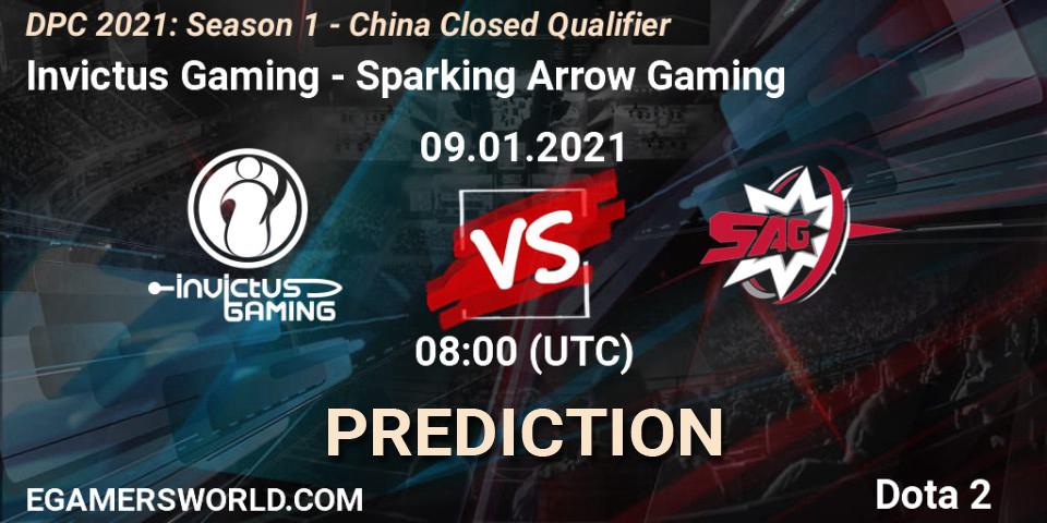 Invictus Gaming - Sparking Arrow Gaming: прогноз. 09.01.2021 at 08:05, Dota 2, DPC 2021: Season 1 - China Closed Qualifier