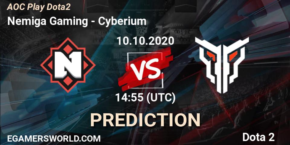 Nemiga Gaming - Cyberium Seed: прогноз. 12.10.2020 at 14:52, Dota 2, AOC Play Dota2