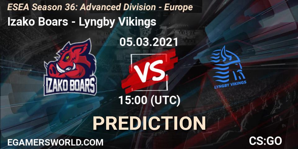Izako Boars - Lyngby Vikings: прогноз. 05.03.2021 at 15:00, Counter-Strike (CS2), ESEA Season 36: Europe - Advanced Division