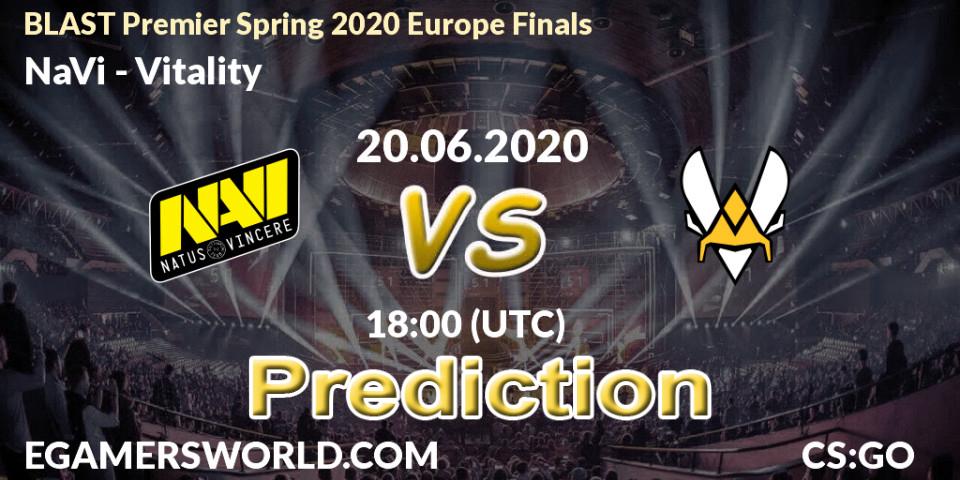 NaVi - Vitality: прогноз. 20.06.20, CS2 (CS:GO), BLAST Premier Spring 2020 Europe Finals