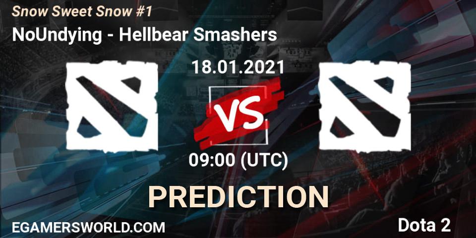 NoUndying - Hellbear Smashers: прогноз. 18.01.2021 at 09:00, Dota 2, Snow Sweet Snow #1