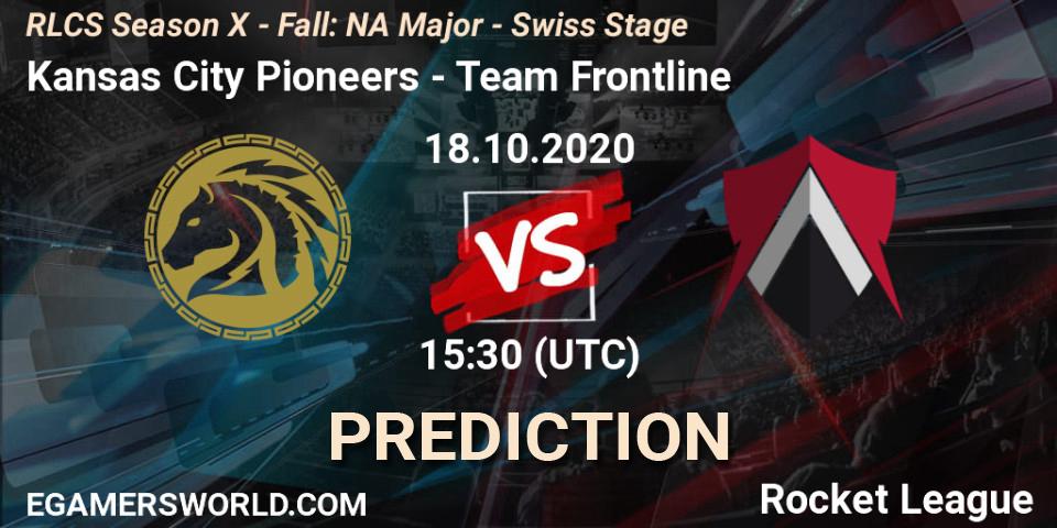 Kansas City Pioneers - Team Frontline: прогноз. 18.10.2020 at 15:30, Rocket League, RLCS Season X - Fall: NA Major - Swiss Stage