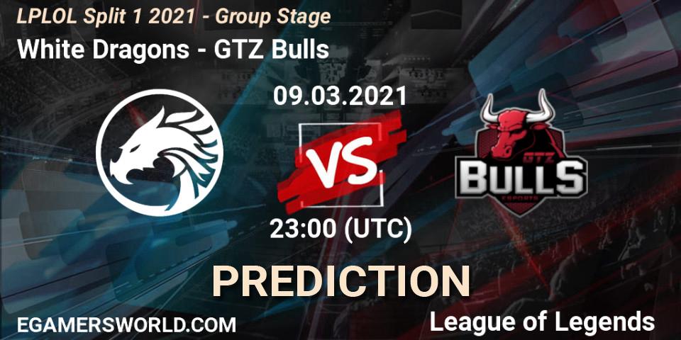 White Dragons - GTZ Bulls: прогноз. 09.03.2021 at 23:00, LoL, LPLOL Split 1 2021 - Group Stage