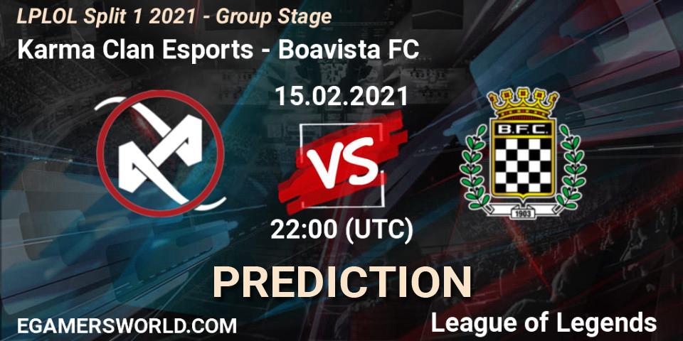 Karma Clan Esports - Boavista FC: прогноз. 15.02.2021 at 22:15, LoL, LPLOL Split 1 2021 - Group Stage