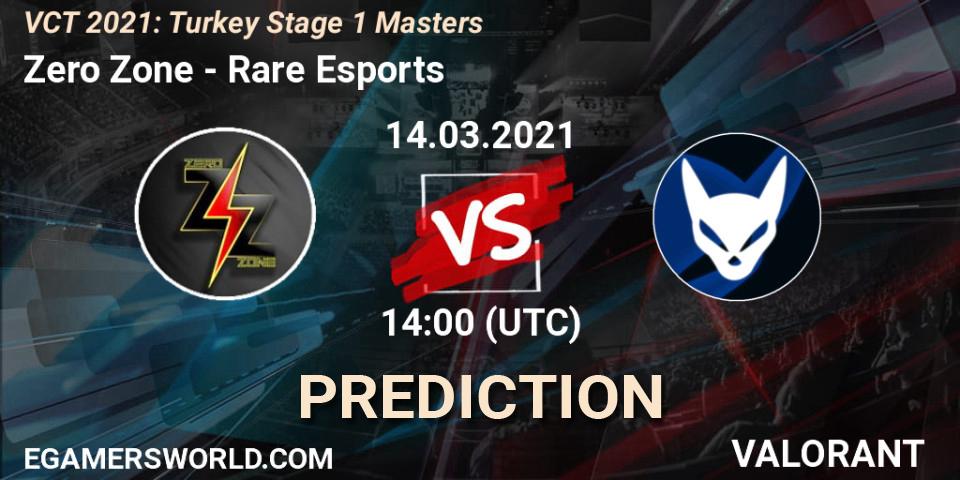 Zero Zone - Rare Esports: прогноз. 14.03.2021 at 15:00, VALORANT, VCT 2021: Turkey Stage 1 Masters