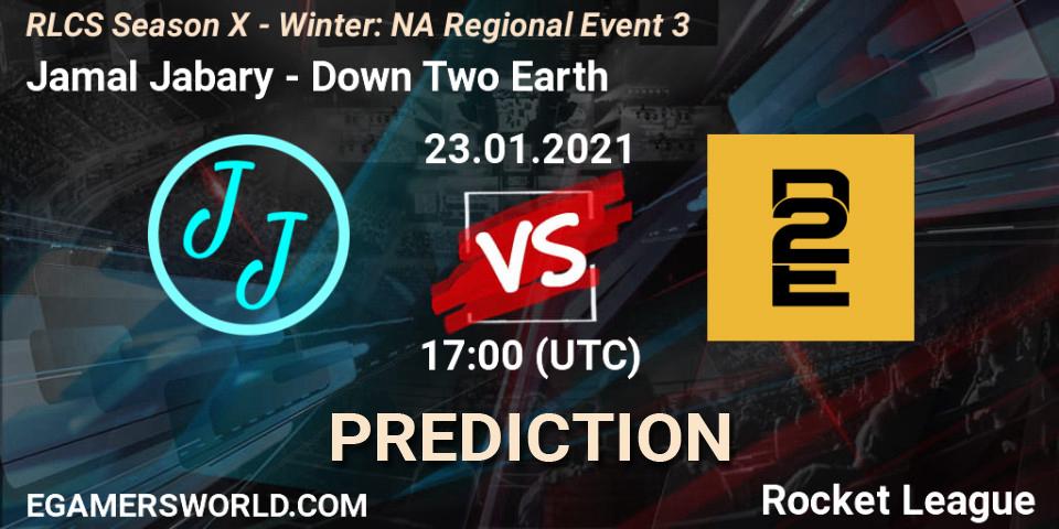 Jamal Jabary - Down Two Earth: прогноз. 23.01.2021 at 18:00, Rocket League, RLCS Season X - Winter: NA Regional Event 3