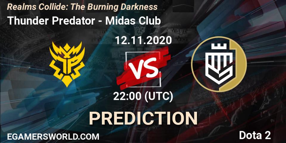Thunder Predator - Midas Club: прогноз. 12.11.2020 at 22:45, Dota 2, Realms Collide: The Burning Darkness