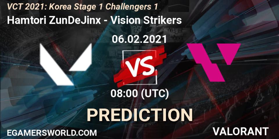Hamtori ZunDeJinx - Vision Strikers: прогноз. 06.02.2021 at 10:00, VALORANT, VCT 2021: Korea Stage 1 Challengers 1
