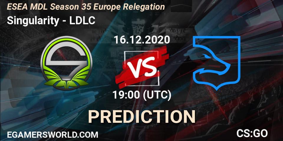 Singularity - LDLC: прогноз. 16.12.2020 at 19:00, Counter-Strike (CS2), ESEA MDL Season 35 Europe Relegation
