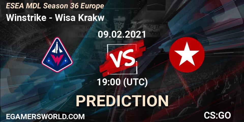 Winstrike - Wisła Kraków: прогноз. 09.02.21, CS2 (CS:GO), MDL ESEA Season 36: Europe - Premier division