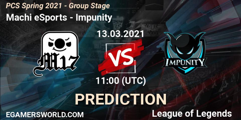 Machi eSports - Impunity: прогноз. 13.03.2021 at 11:00, LoL, PCS Spring 2021 - Group Stage