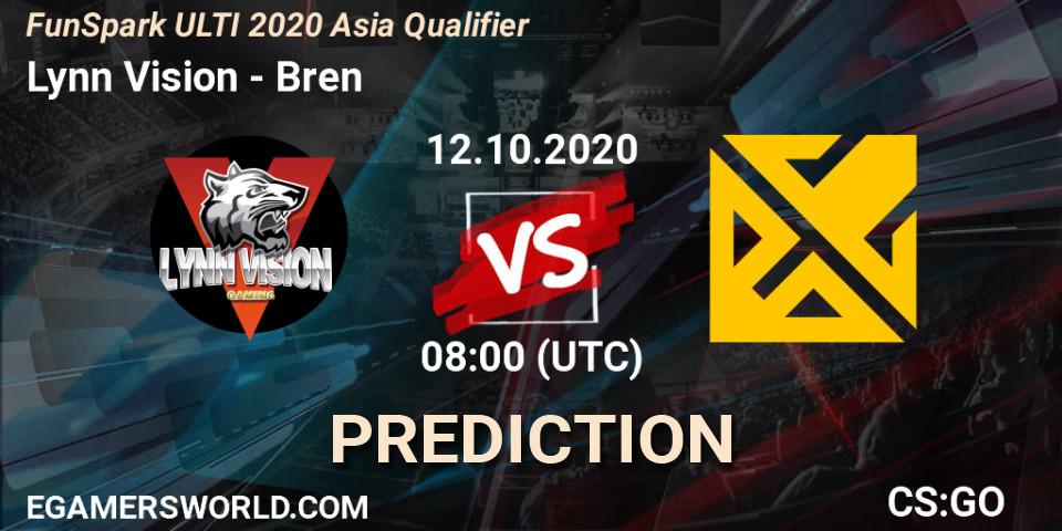 Lynn Vision - Bren: прогноз. 12.10.2020 at 06:00, Counter-Strike (CS2), FunSpark ULTI 2020 Asia Qualifier