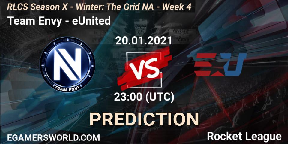 Team Envy - eUnited: прогноз. 20.01.2021 at 23:00, Rocket League, RLCS Season X - Winter: The Grid NA - Week 4