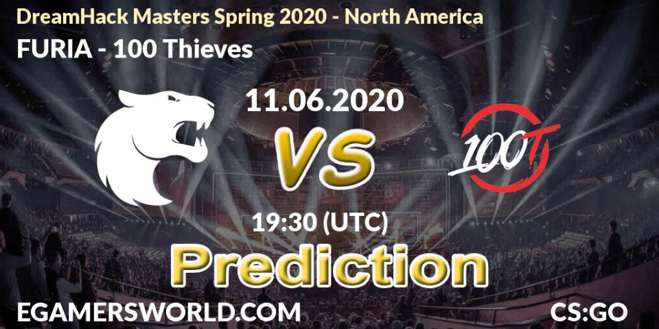 FURIA - 100 Thieves: прогноз. 11.06.2020 at 19:20, Counter-Strike (CS2), DreamHack Masters Spring 2020 - North America