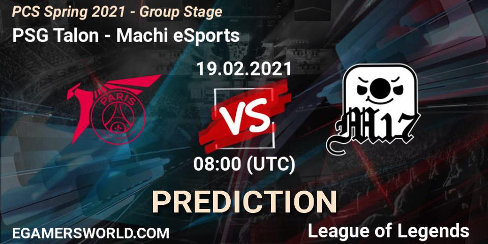 PSG Talon - Machi eSports: прогноз. 19.02.2021 at 08:00, LoL, PCS Spring 2021 - Group Stage