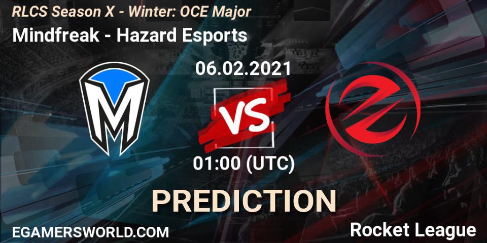 Mindfreak - Hazard Esports: прогноз. 06.02.2021 at 01:00, Rocket League, RLCS Season X - Winter: OCE Major