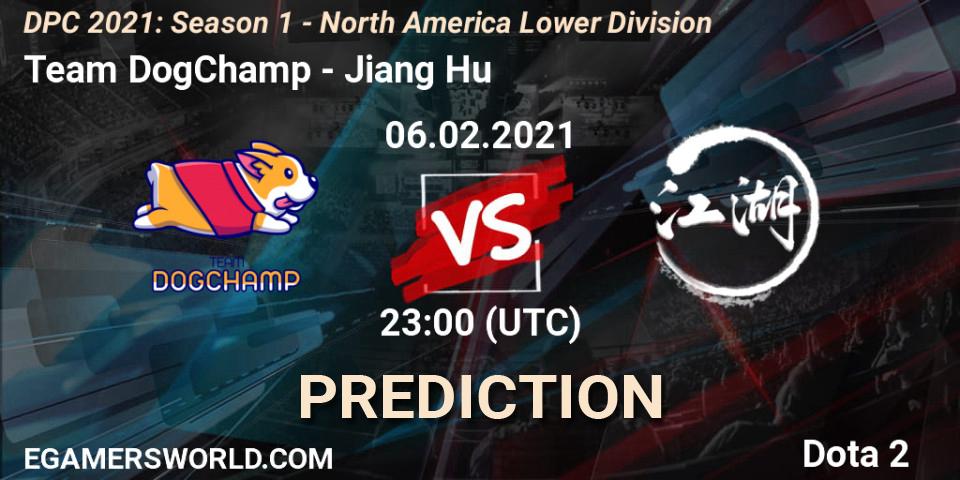 Team DogChamp - Jiang Hu: прогноз. 06.02.2021 at 23:02, Dota 2, DPC 2021: Season 1 - North America Lower Division