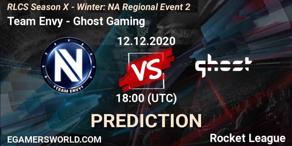 Team Envy - Ghost Gaming: прогноз. 12.12.2020 at 18:00, Rocket League, RLCS Season X - Winter: NA Regional Event 2