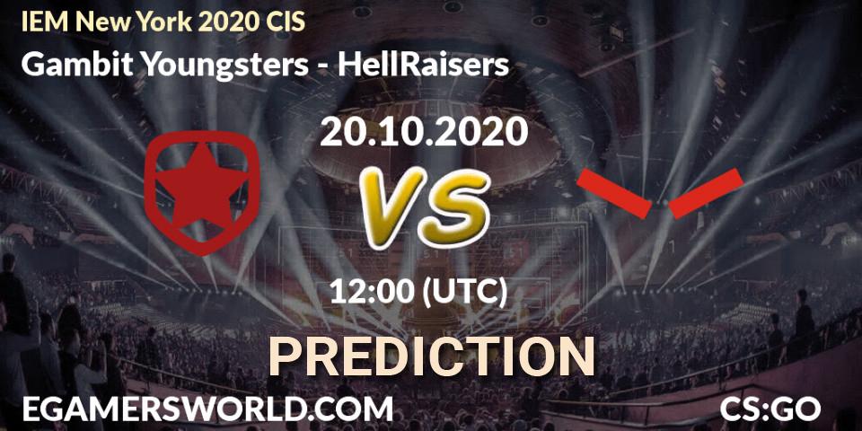 Gambit Esports - HellRaisers: прогноз. 20.10.20, CS2 (CS:GO), IEM New York 2020 CIS