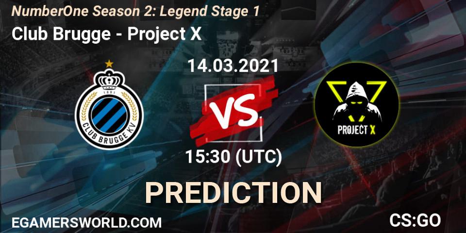 Club Brugge - Project X: прогноз. 14.03.2021 at 15:35, Counter-Strike (CS2), NumberOne Season 2: Legend Stage 1