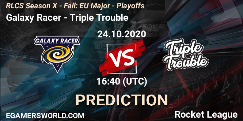Galaxy Racer - Triple Trouble: прогноз. 24.10.2020 at 16:30, Rocket League, RLCS Season X - Fall: EU Major - Playoffs