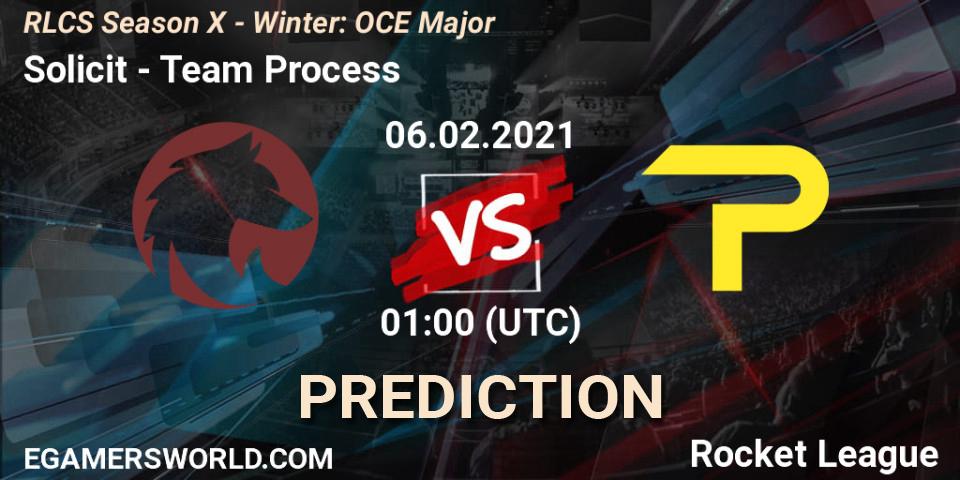 Solicit - Team Process: прогноз. 06.02.2021 at 01:00, Rocket League, RLCS Season X - Winter: OCE Major