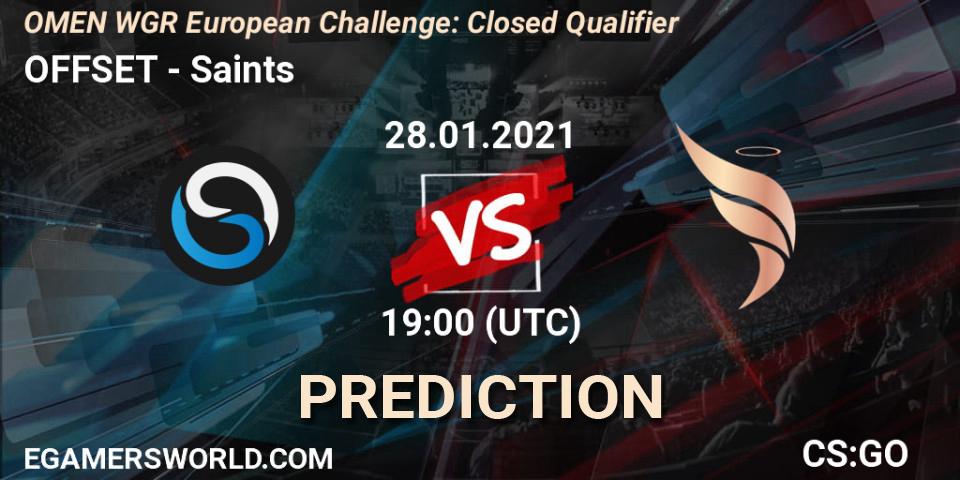 OFFSET - Saints: прогноз. 28.01.2021 at 19:00, Counter-Strike (CS2), OMEN WGR European Challenge: Closed Qualifier