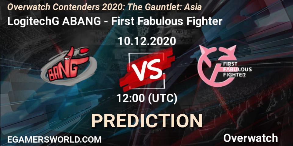 LogitechG ABANG - First Fabulous Fighter: прогноз. 10.12.2020 at 11:30, Overwatch, Overwatch Contenders 2020: The Gauntlet: Asia