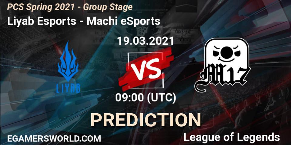 Liyab Esports - Machi eSports: прогноз. 19.03.2021 at 09:00, LoL, PCS Spring 2021 - Group Stage