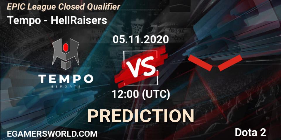 Tempo - HellRaisers: прогноз. 05.11.2020 at 11:18, Dota 2, EPIC League Closed Qualifier