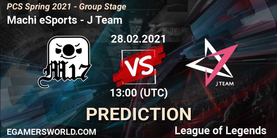 Machi eSports - J Team: прогноз. 28.02.2021 at 13:00, LoL, PCS Spring 2021 - Group Stage