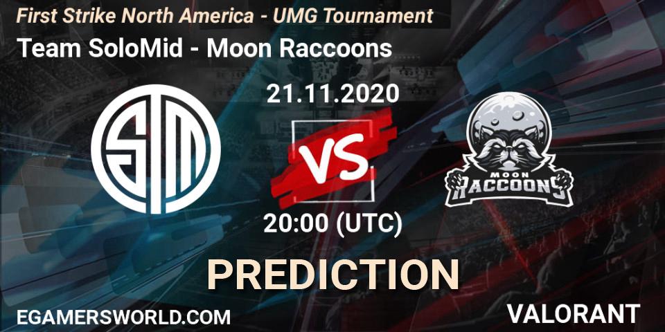 Team SoloMid - Moon Raccoons: прогноз. 21.11.2020 at 22:00, VALORANT, First Strike North America - UMG Tournament