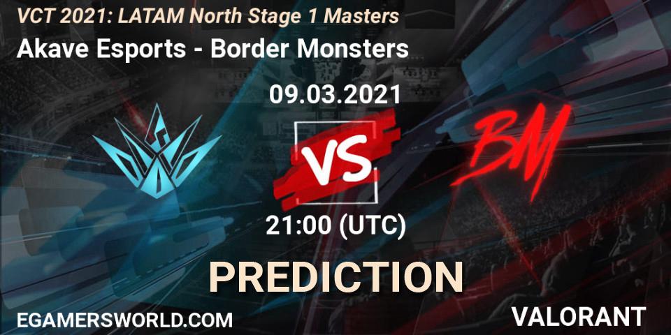 Akave Esports - Border Monsters: прогноз. 09.03.2021 at 21:00, VALORANT, VCT 2021: LATAM North Stage 1 Masters