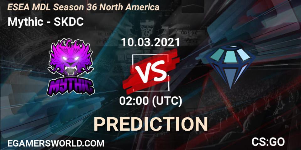 Mythic - SKDC: прогноз. 10.03.2021 at 02:00, Counter-Strike (CS2), MDL ESEA Season 36: North America - Premier Division