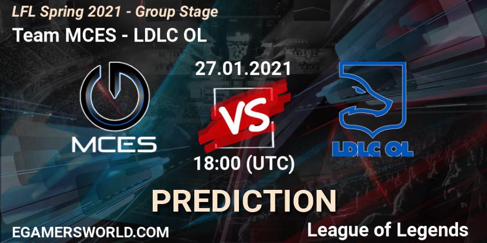 Team MCES - LDLC OL: прогноз. 27.01.2021 at 18:00, LoL, LFL Spring 2021 - Group Stage