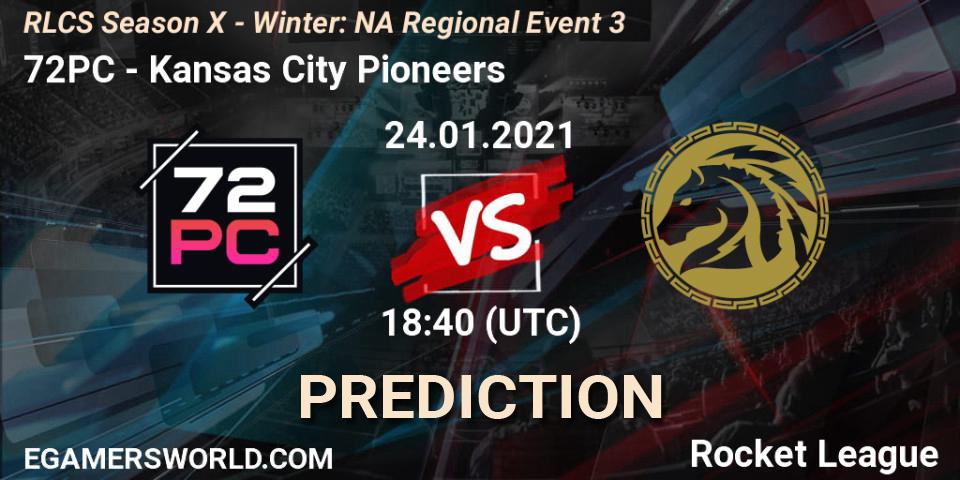 72PC - Kansas City Pioneers: прогноз. 24.01.2021 at 18:40, Rocket League, RLCS Season X - Winter: NA Regional Event 3