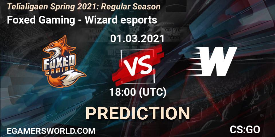 Foxed Gaming - Wizard esports: прогноз. 01.03.2021 at 18:00, Counter-Strike (CS2), Telialigaen Spring 2021: Regular Season