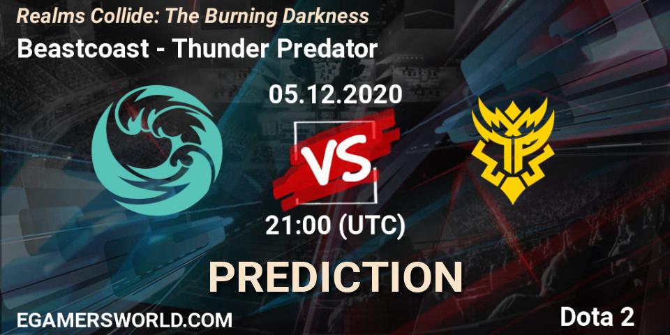 Beastcoast - Thunder Predator: прогноз. 05.12.2020 at 21:04, Dota 2, Realms Collide: The Burning Darkness