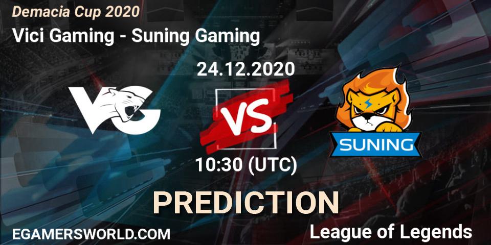 Vici Gaming - Suning Gaming: прогноз. 24.12.2020 at 10:30, LoL, Demacia Cup 2020