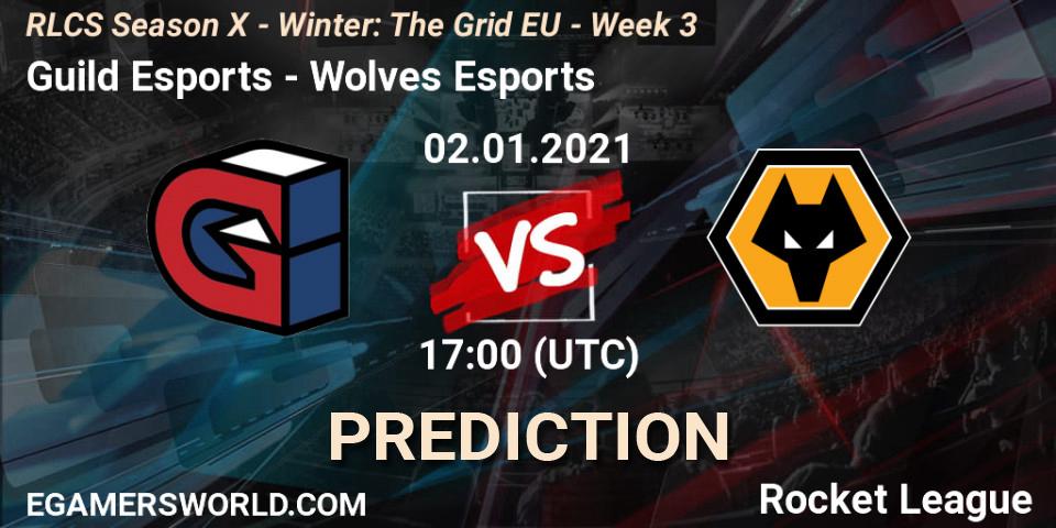 Guild Esports - Wolves Esports: прогноз. 02.01.2021 at 17:00, Rocket League, RLCS Season X - Winter: The Grid EU - Week 3