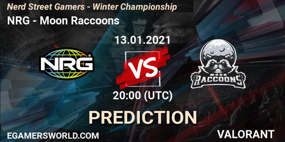 NRG - Moon Raccoons: прогноз. 13.01.2021 at 23:00, VALORANT, Nerd Street Gamers - Winter Championship