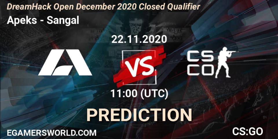 Apeks - Sangal: прогноз. 22.11.20, CS2 (CS:GO), DreamHack Open December 2020 Closed Qualifier