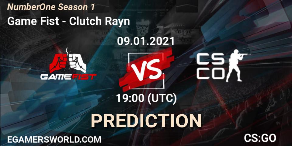 Game Fist - Clutch Rayn: прогноз. 09.01.2021 at 19:00, Counter-Strike (CS2), NumberOne Season 1