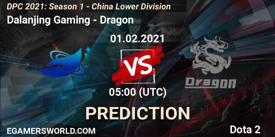 Dalanjing Gaming - Dragon: прогноз. 01.02.2021 at 05:03, Dota 2, DPC 2021: Season 1 - China Lower Division