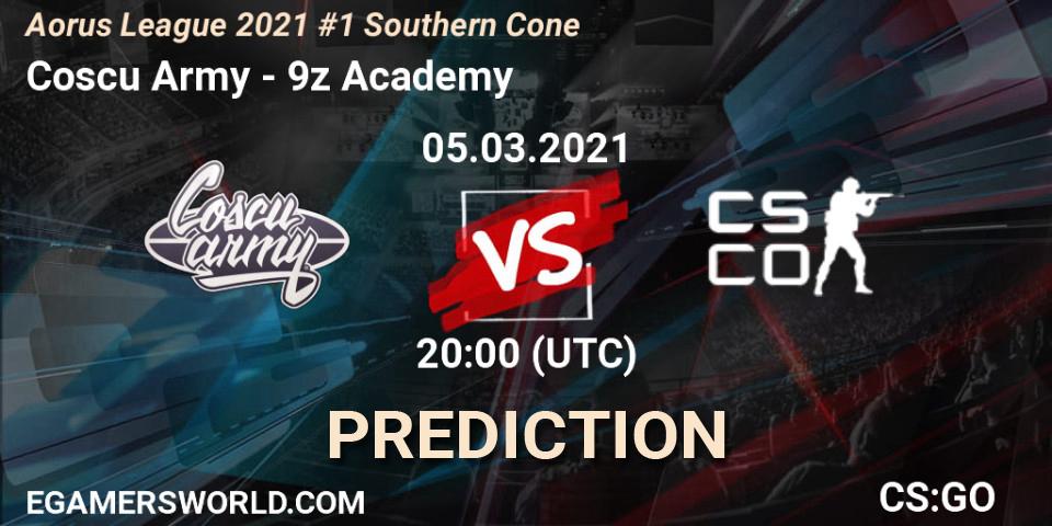 Coscu Army - 9z Academy: прогноз. 05.03.2021 at 20:00, Counter-Strike (CS2), Aorus League 2021 #1 Southern Cone