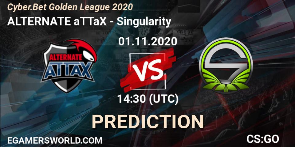 ALTERNATE aTTaX - Singularity: прогноз. 01.11.2020 at 14:30, Counter-Strike (CS2), Cyber.Bet Golden League 2020